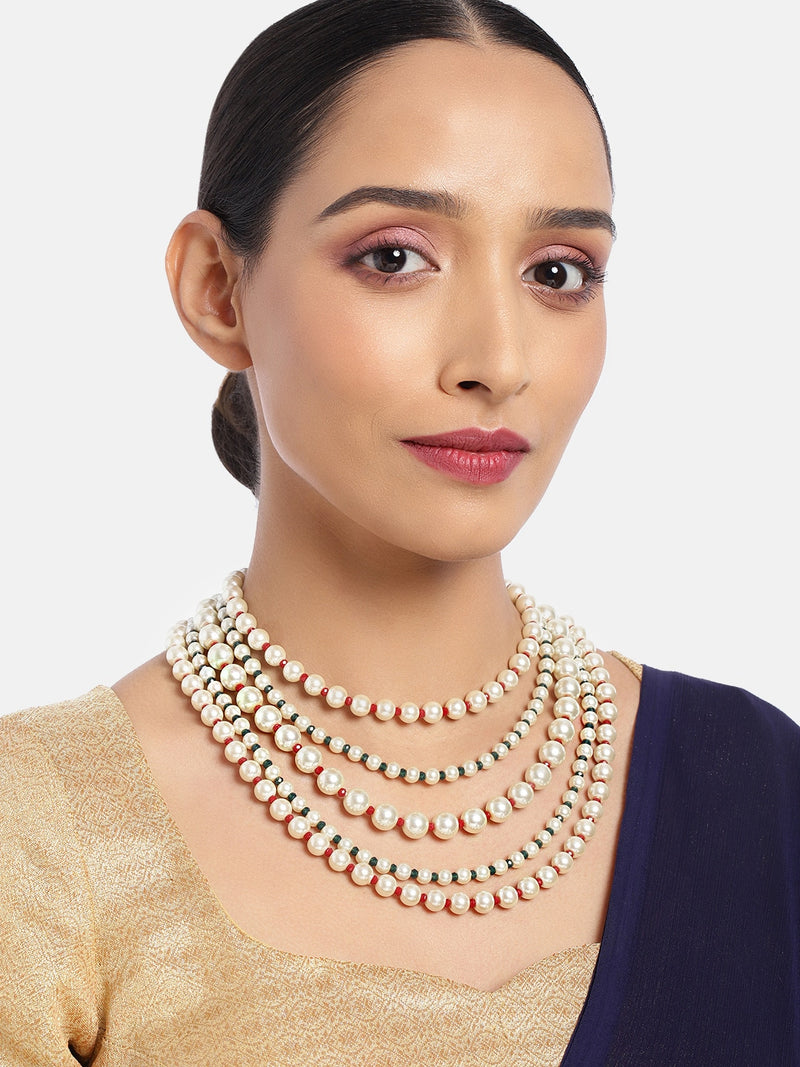 Isha Pearl Necklace Set