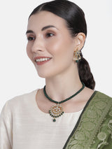 pearls , kundan , stones jewellery set