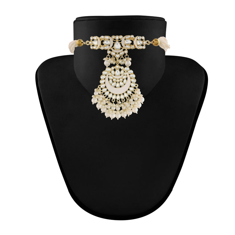'URVASI' White Necklace Set