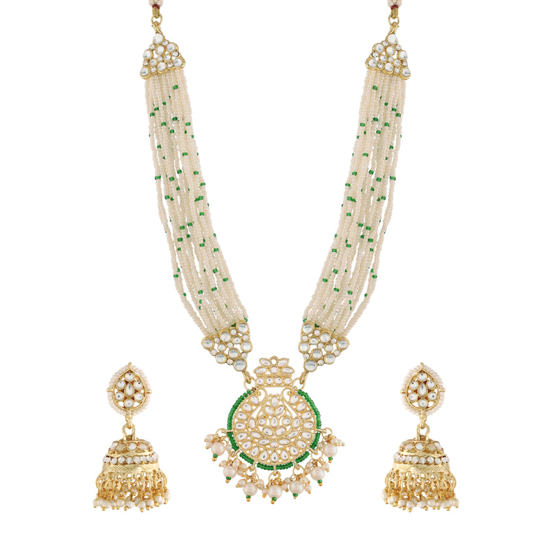 'RIDHIMA' Green Necklace Set