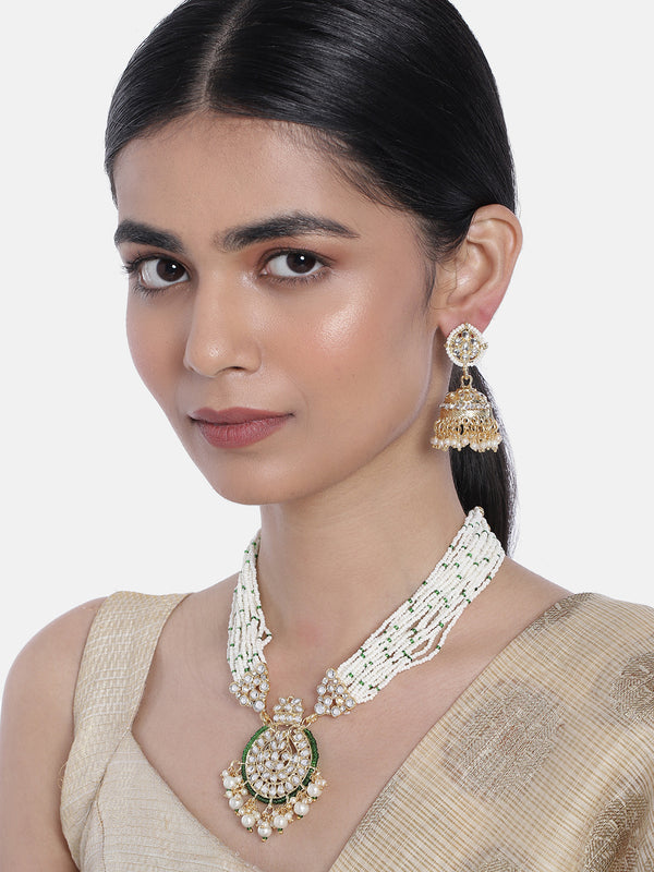 'RIDHIMA' Green Necklace Set