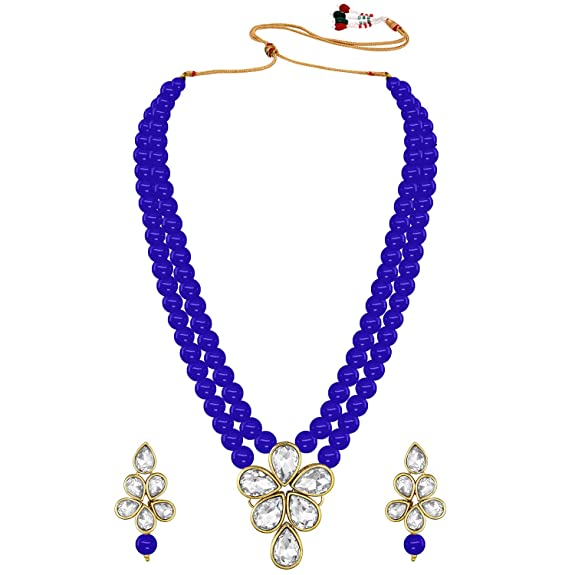 Agnetha blue necklace set