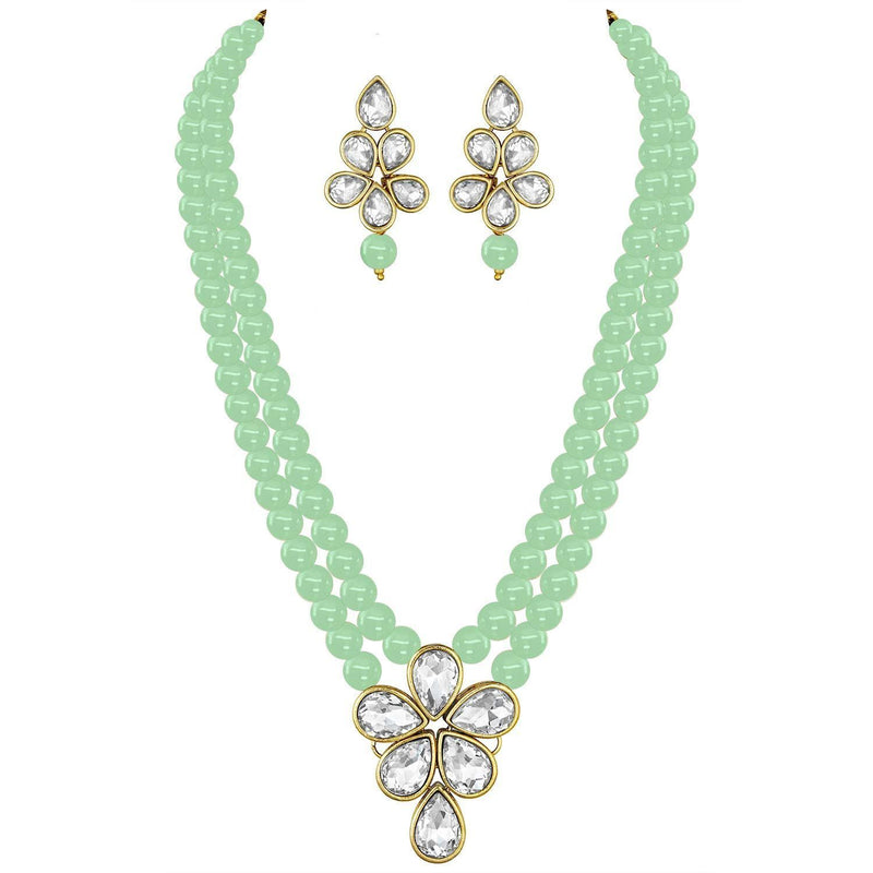 Agnetha Mint necklace set