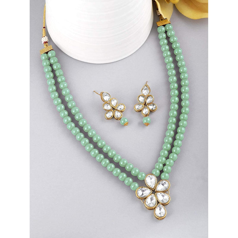 Agnetha Mint necklace set