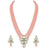 Agnetha Peach necklace set