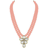 Agnetha Peach necklace set