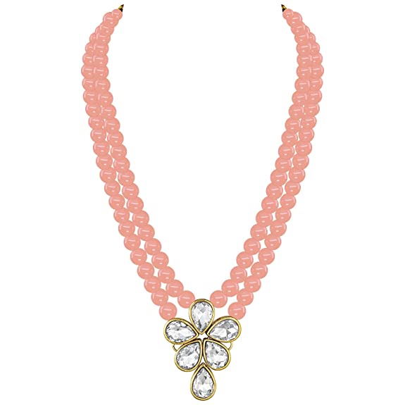 Agnetha Peach necklace set