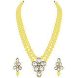 Agnetha yellow necklace set