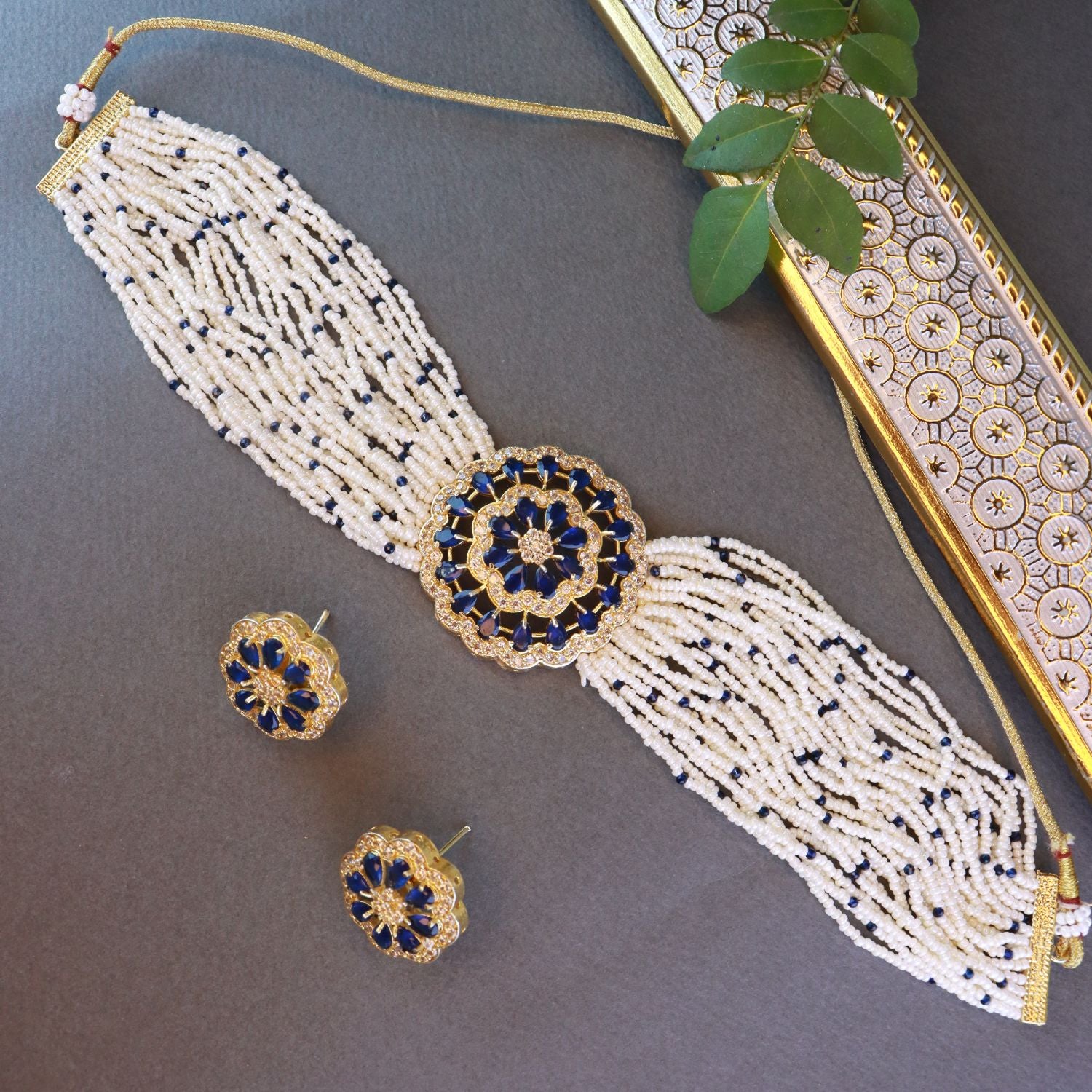 Evanshi Blue Choker Set