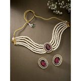 Roop Maroon Choker Set