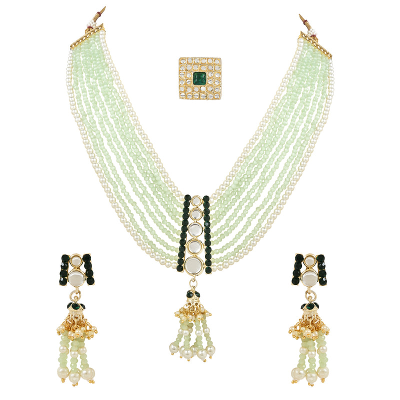 Mirab Mint Necklace Set