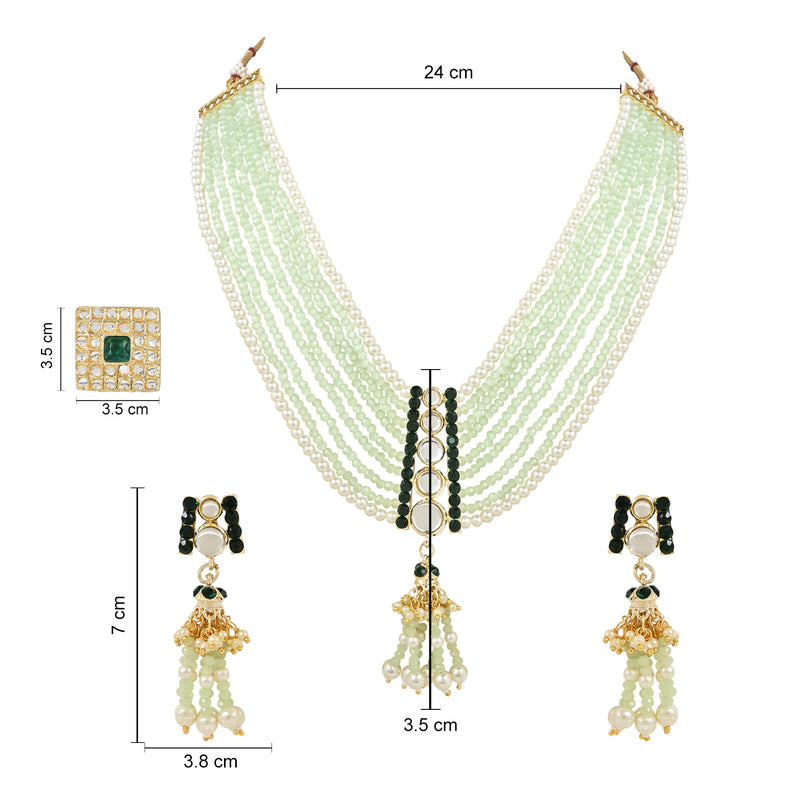 Mirab Mint Necklace Set