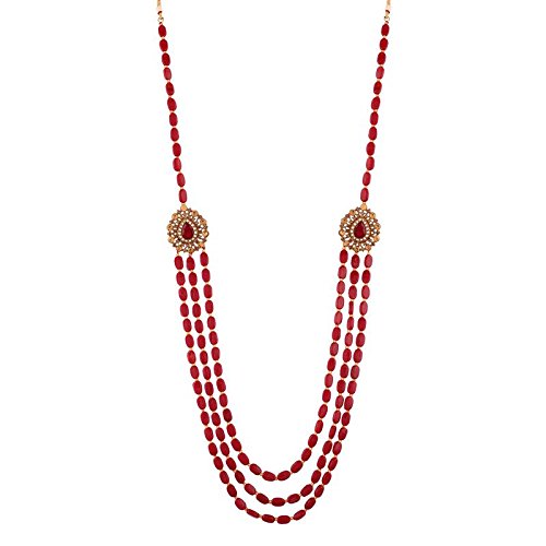 gold plated , moti mala, stones ,pearls Dulha Necklace