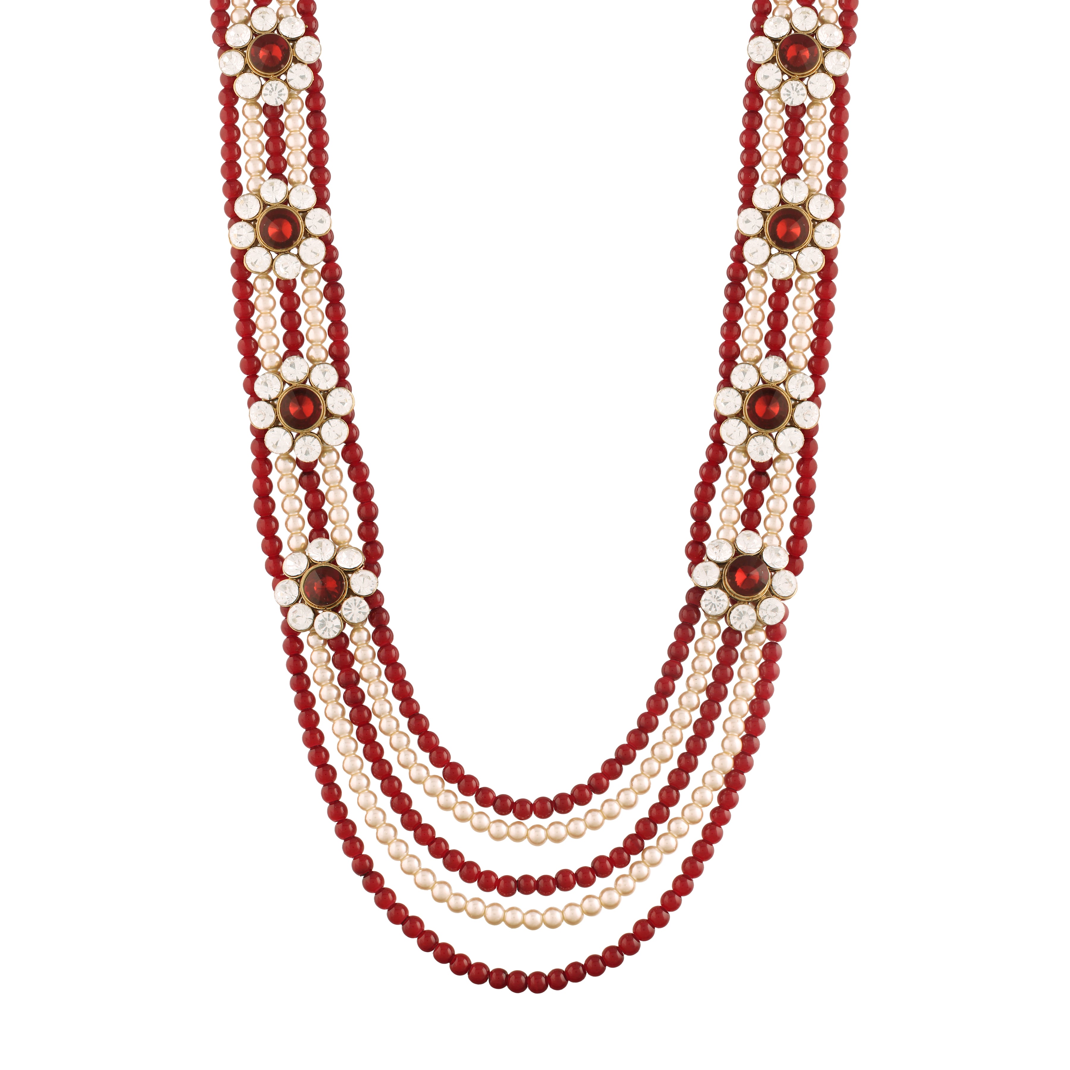 Arjun Maroon Necklace