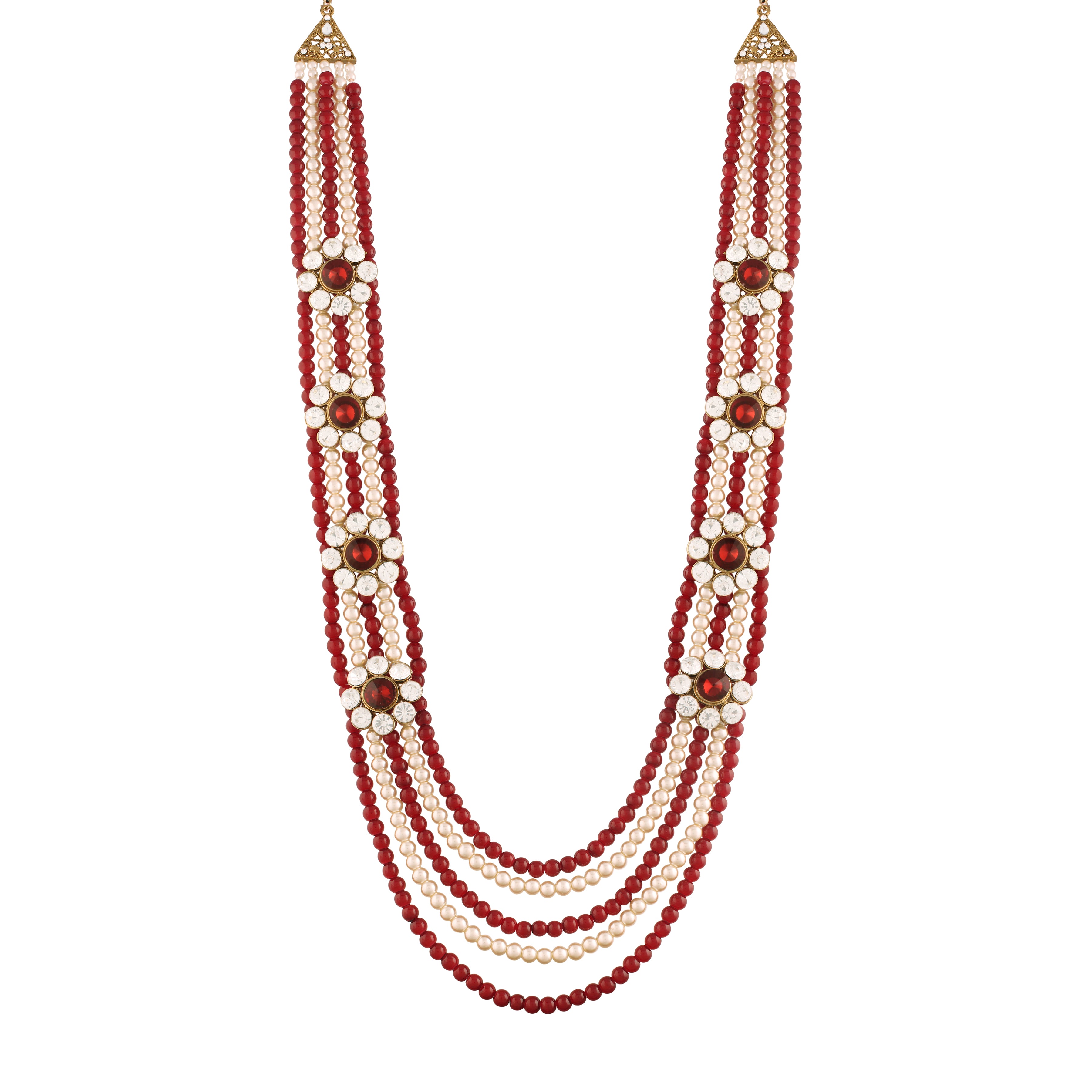 Arjun Maroon Necklace