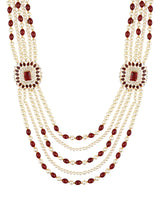 Riyansh Maroon Necklace For Men