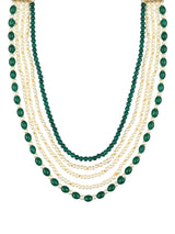 Aakarsh Green Necklace For Men