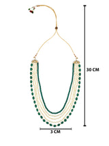 Aakarsh Green Necklace For Men