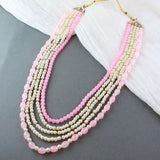 Aakarsh Pink Necklace For Men