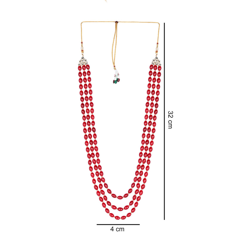 Kabir Maroon Necklace