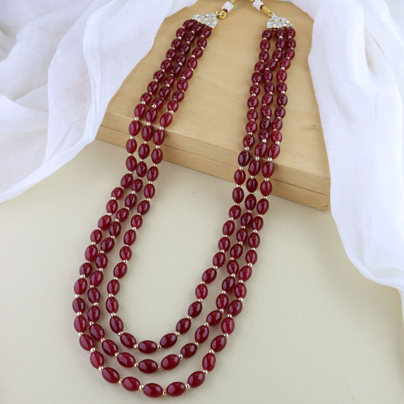 Kabir Maroon Necklace