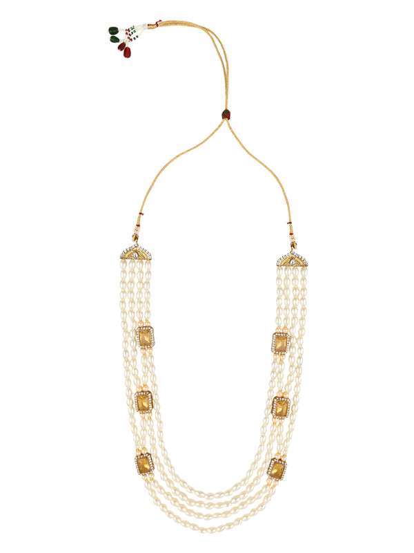 Devansh Pearl & Kundan Necklace