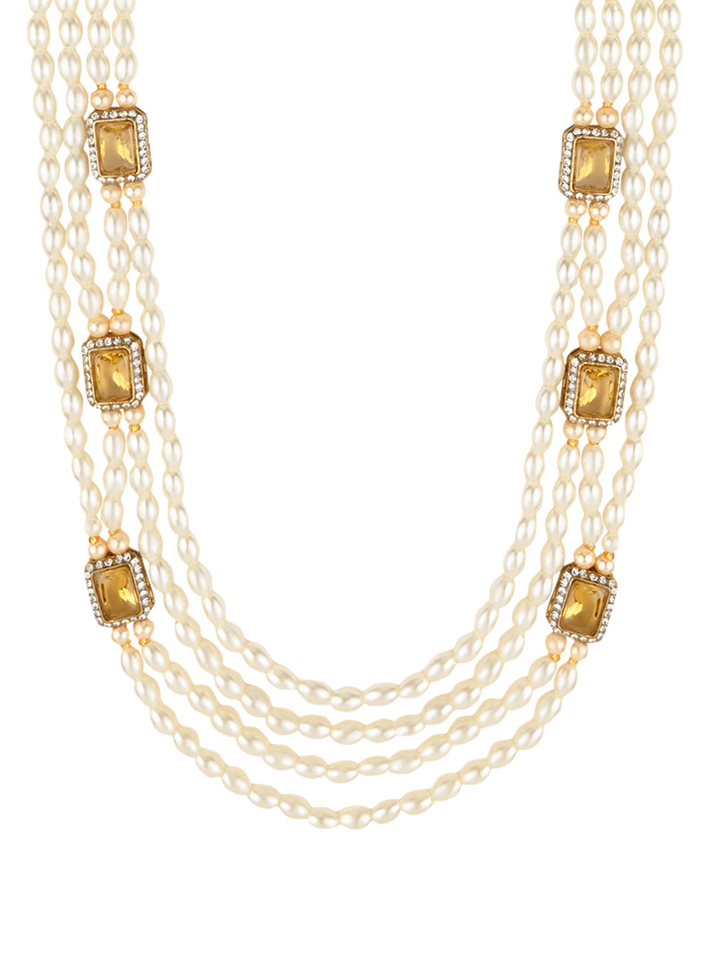 Devansh Pearl & Kundan Necklace