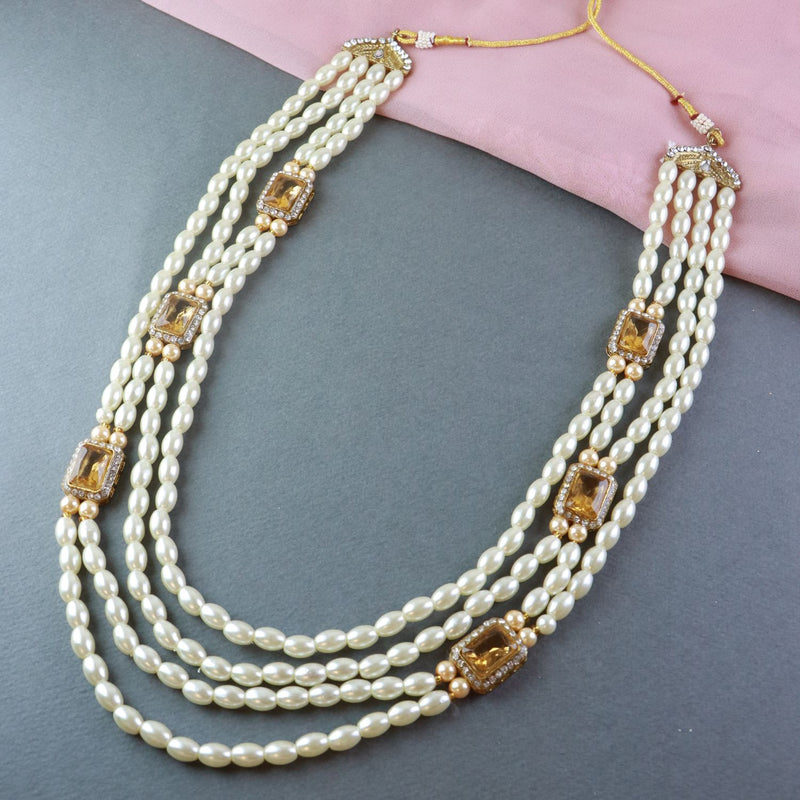 Devansh Pearl & Kundan Necklace