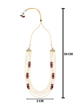 Devansh Maroon Necklace