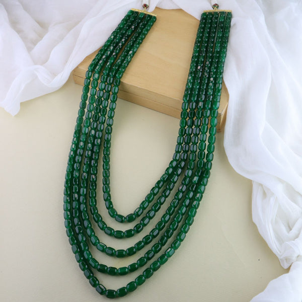 Kush Green Necklace For Men