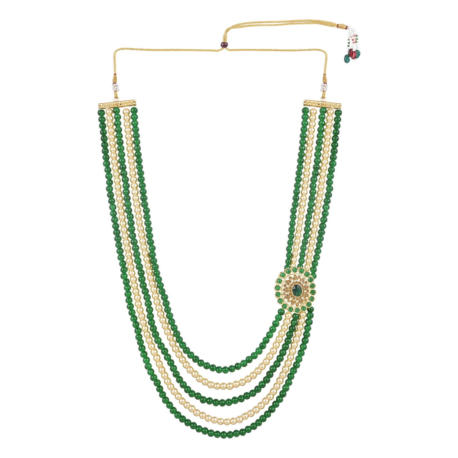 Samar Green Necklace For Men