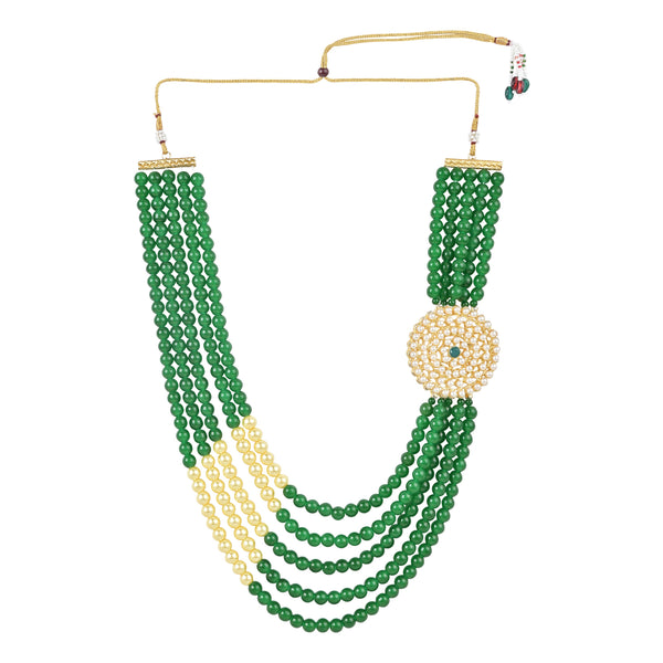 Mayank Green Necklace For Men