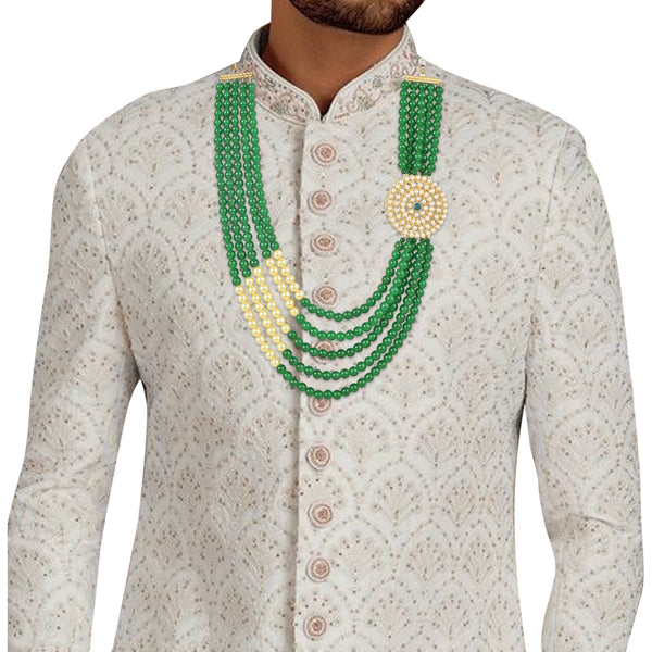 Mayank Green Necklace For Men