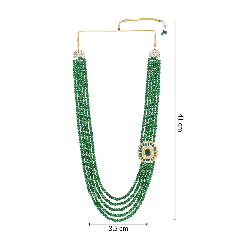 Aarav Green Necklace For Men