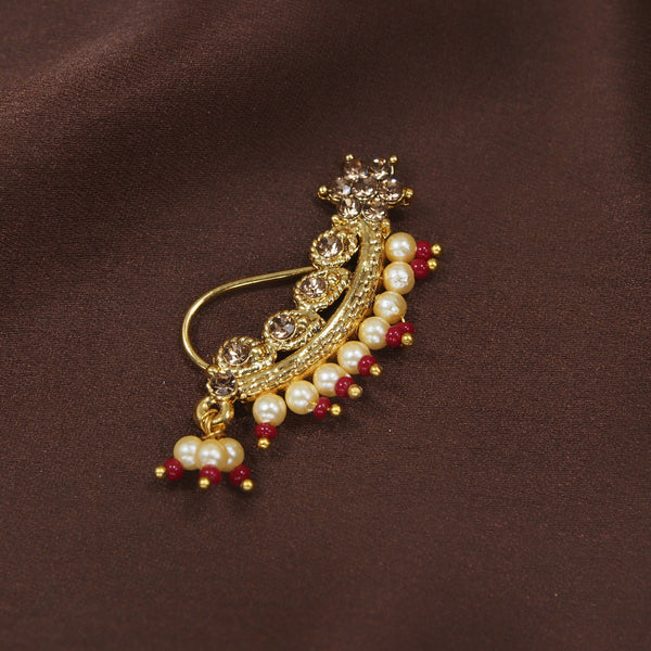 traditional stones , pearls , nose ring 