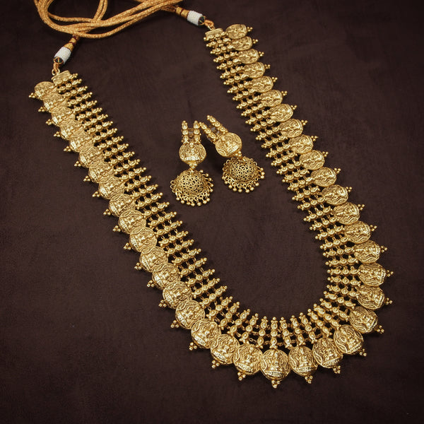 gold plated temple jewellery , laxmi haar 