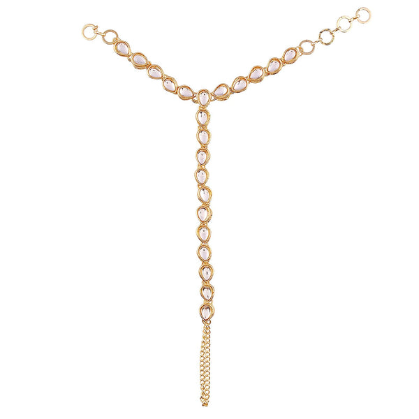Buy Online Beautiful Gold Plated Hath Phool Online | Panja Bracelet For ...