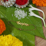 GOLD Plated PERSONALISED NAME RAKHI/Bracelet