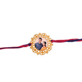 GOLD Plated PERSONALISED Photo RAKHI/Bracelet