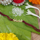 GOLD Plated PERSONALISED NAME RAKHI/Bracelet