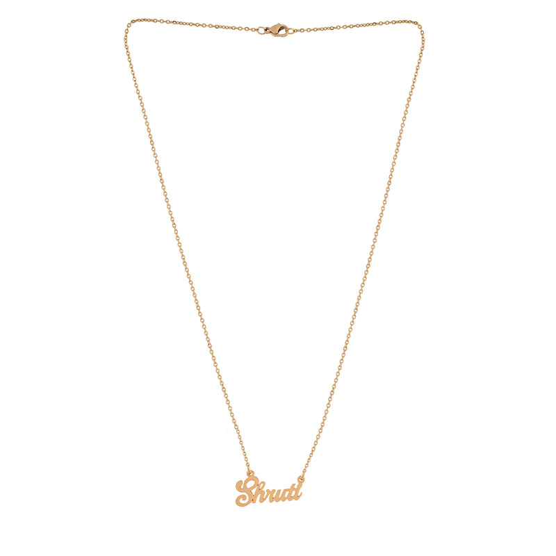 Gold Plated Personalized Name Necklace
