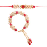 Pearl Bhaiya Bhabhi Lumba Rakhi With Roli Chawal
