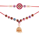 Pearl Bhaiya Bhabhi Lumba Rakhi With Roli Chawal