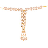 Gold Plated Hanging Pearl Studded Lumba for Bhabhi