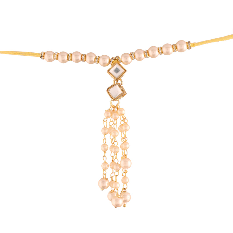 Kundan and  Pearl Bhaiya Bhabhi Rakhi With Roli Chawal
