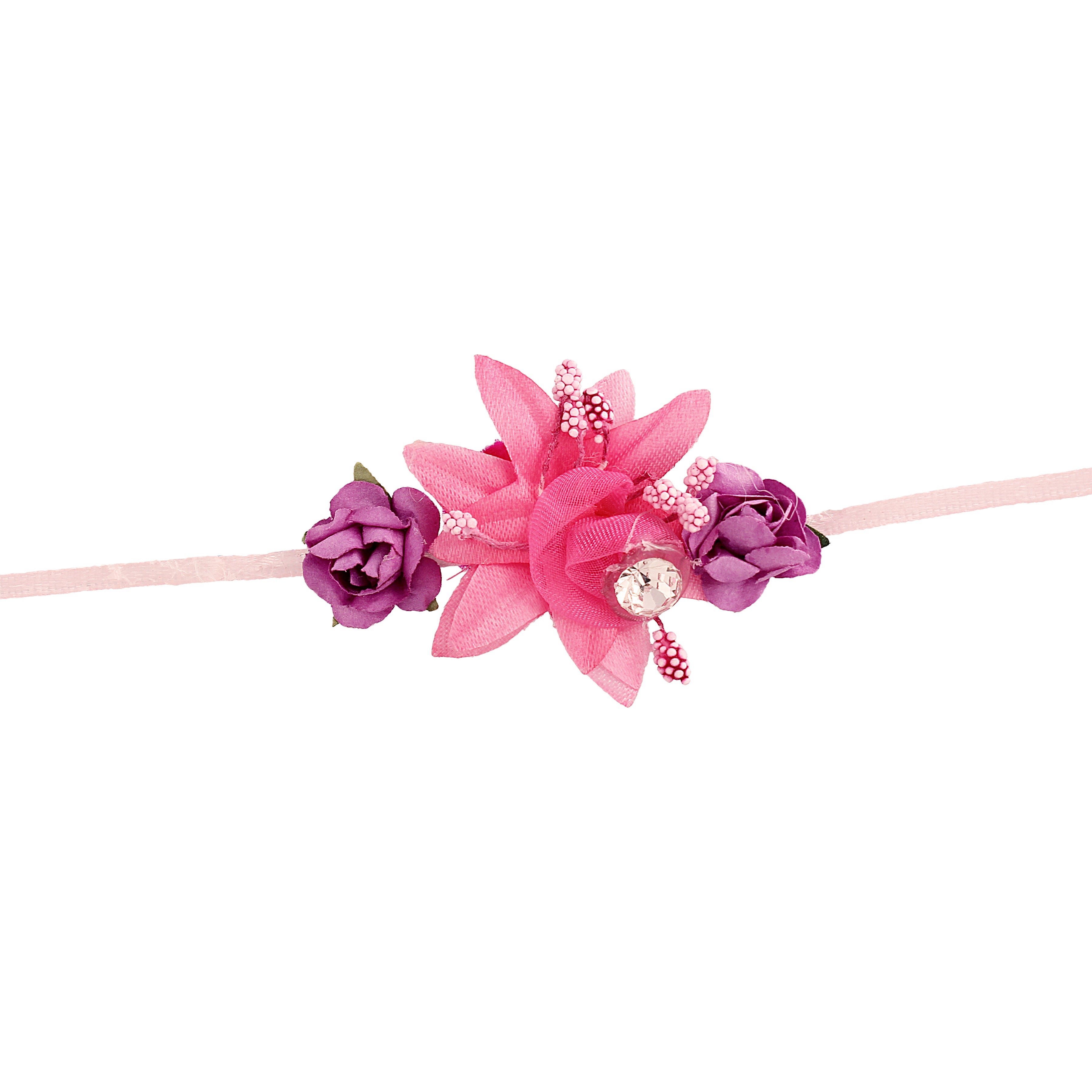 Colourful Tassel Work Bhaiya Bhabhi Rakhi With Roli Chawal