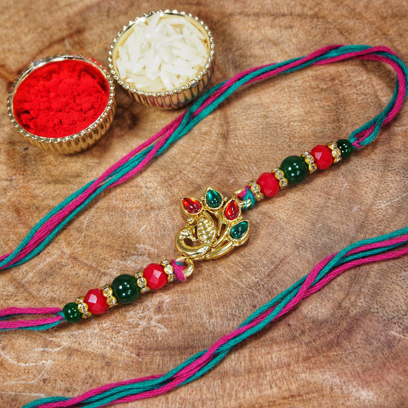 Designer Peacock Rakhi for Brother