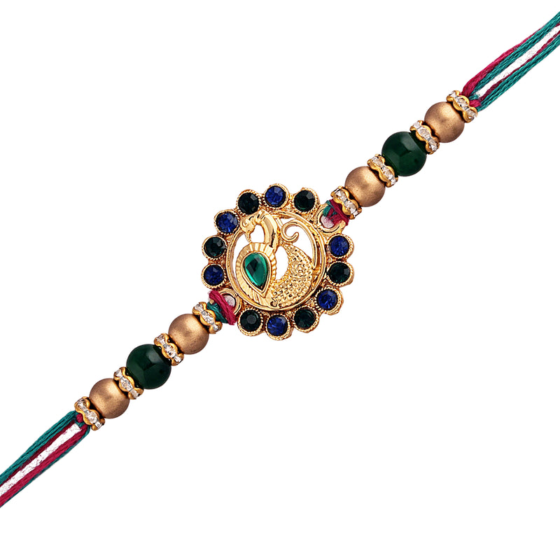 Designer Peacock Rakhi for Brother