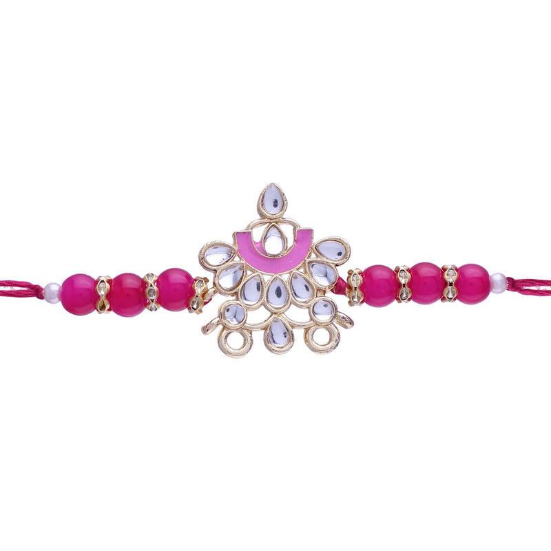 Designer Bhaiya Bhabhi Hanging Lumba Rakhi Combo Set