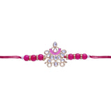 Designer Bhaiya Bhabhi Hanging Lumba Rakhi Combo Set